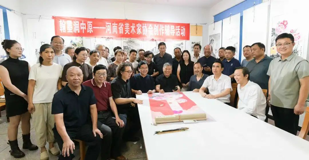 翰墨润中原赋能乡村美育丨我校与温县举行共建大学生社会实践基地揭牌仪式 图片