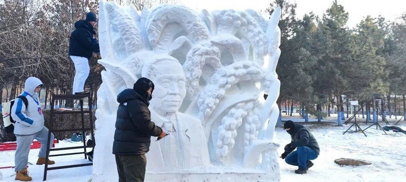 喜报｜我校师生斩获2025第十七届国际大学生雪雕大赛特等奖！