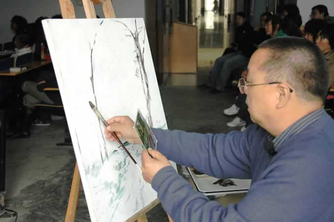 艺术名家张复乘先生到我院讲学