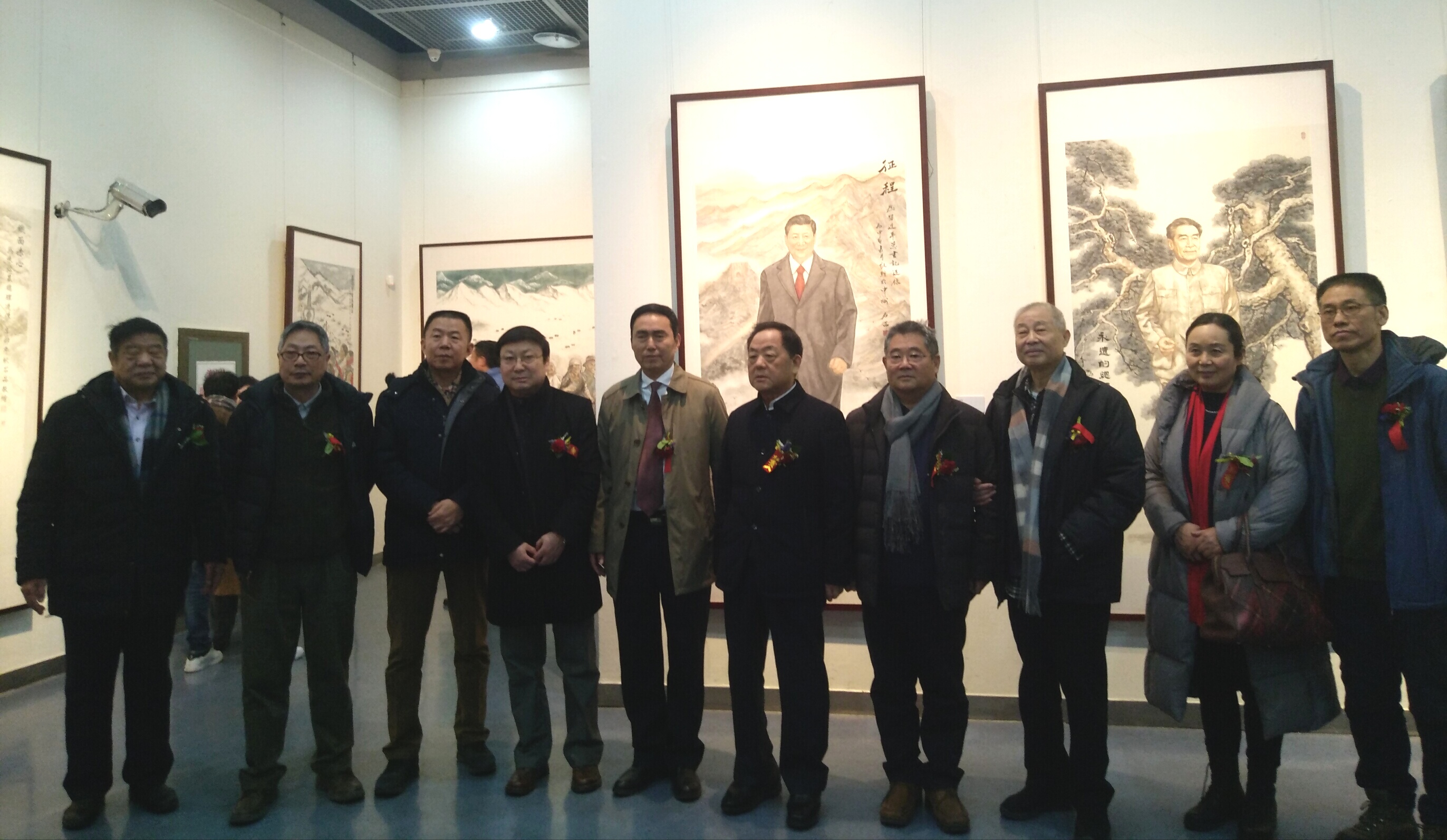 同庚同道同挥毫，鸣奏水墨交响曲——我院院长石品教授等四位画家“中国画作品展”在河南省美术馆隆重开幕